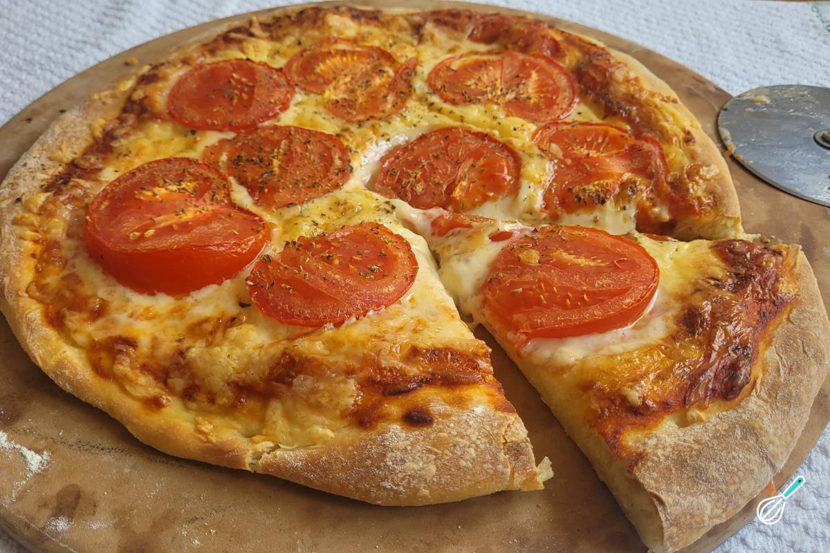 Receita de Massa de pizza de longa fermentação