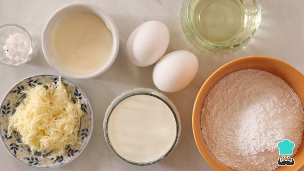 Receita de Torta de pão de queijo recheado com requeijão - Passo 1