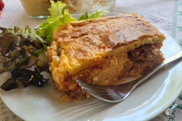 Receita de Torta de batata com sardinha