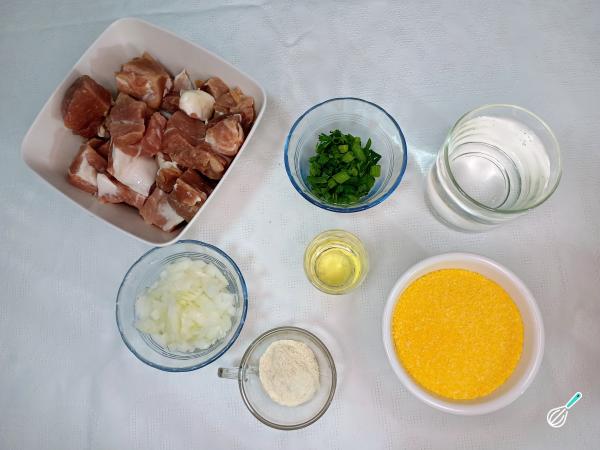 Receita de Cuscuz com charque - Passo 1