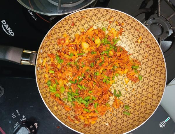 Receita de Cuscuz com charque - Passo 5