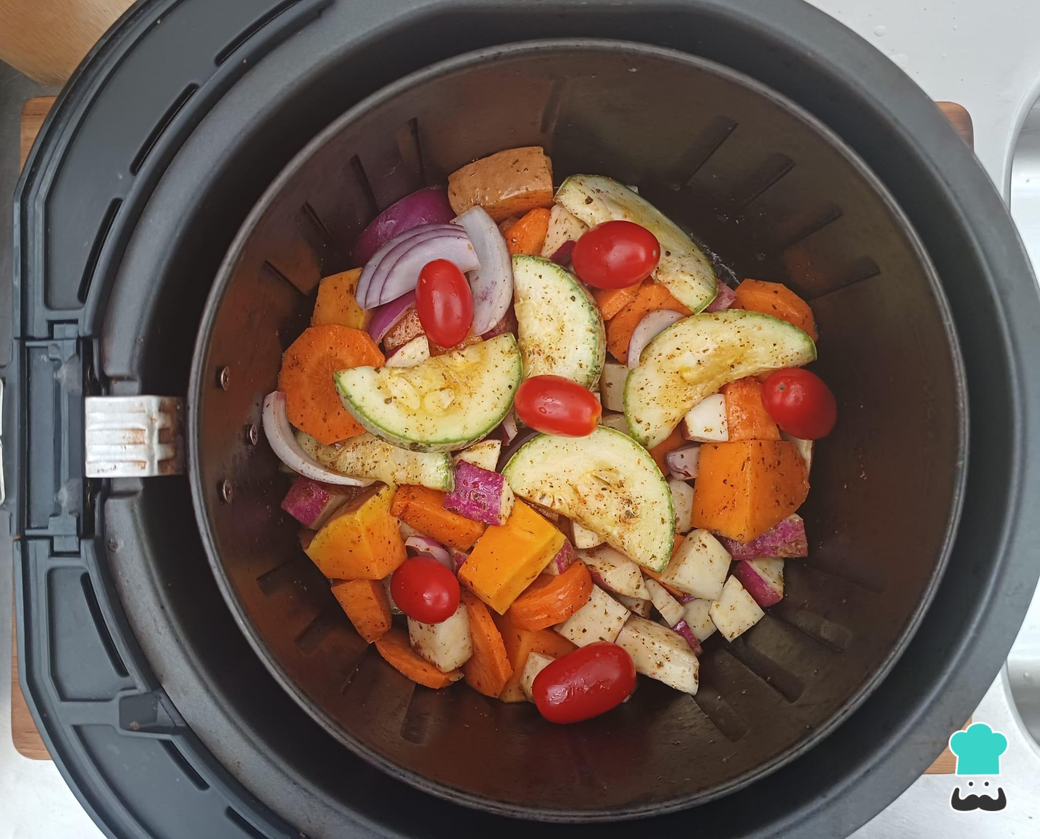 Legumes na airfryer Fácil e delicioso!