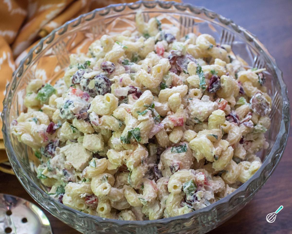 Receita de Salada de macarrão com maionese e presunto