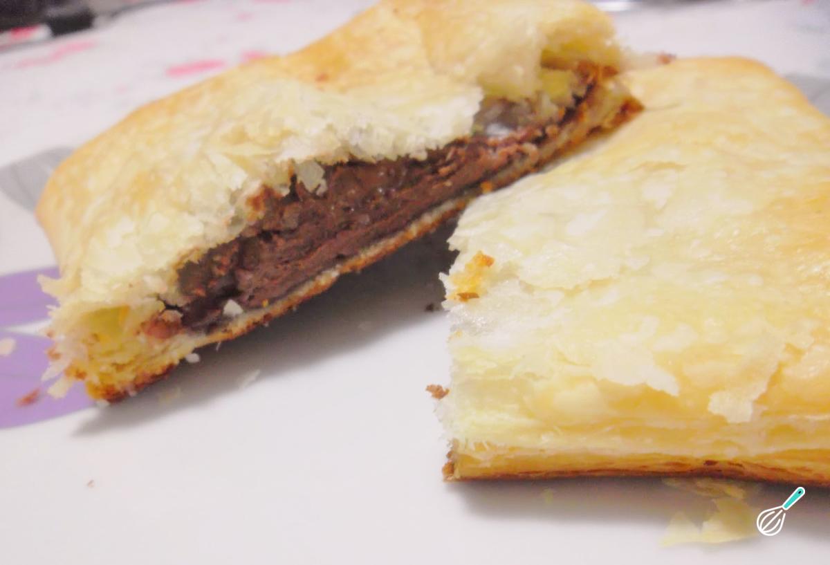 Receita de Folhado de nutella