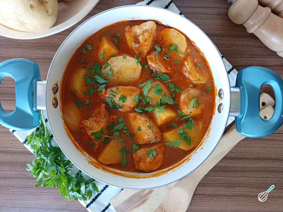 Receita de Frango ao molho com batatas