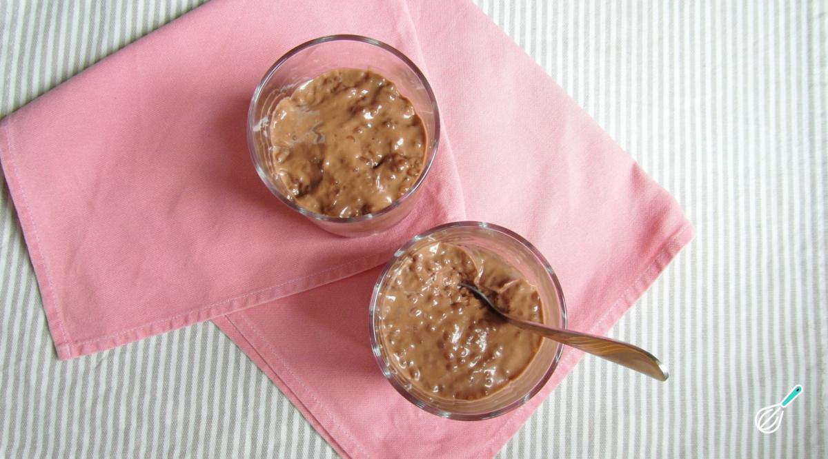 Receita de Creme de tapioca com chocolate e coco