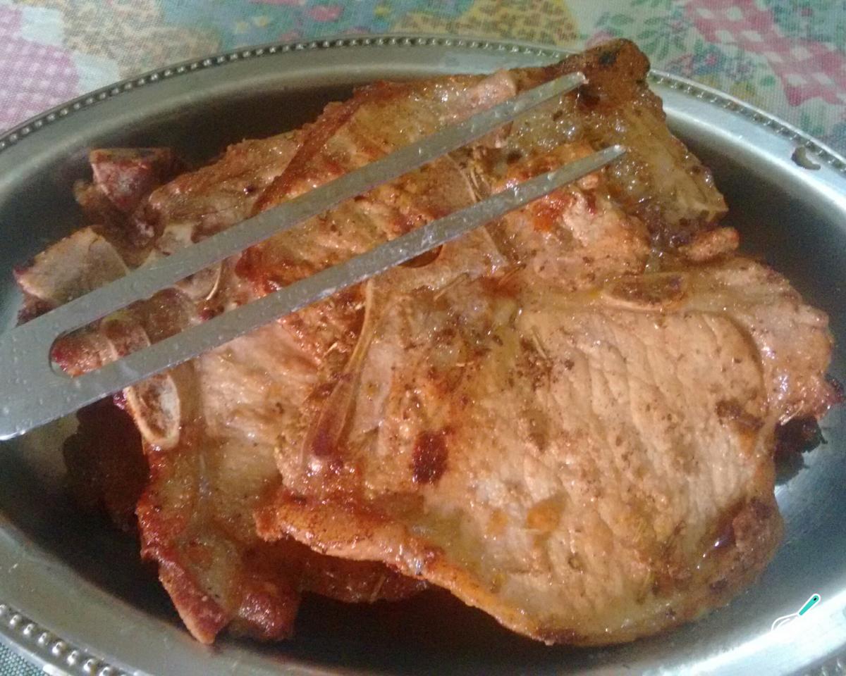 Receita de Bisteca suína frita