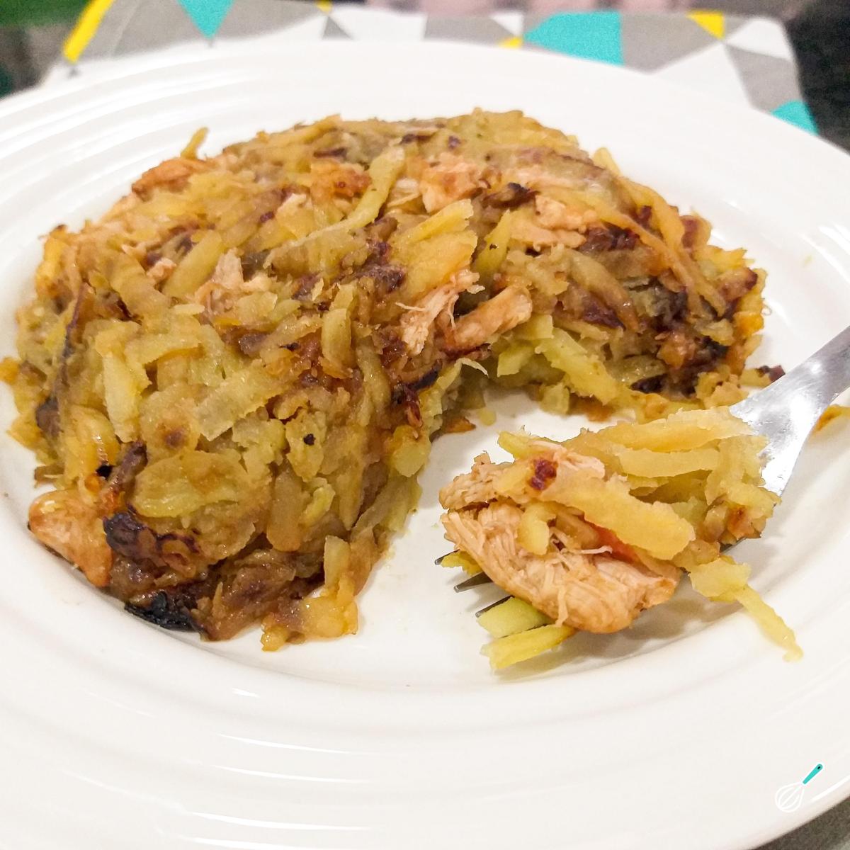 Receita de Rosti de batata-doce e frango