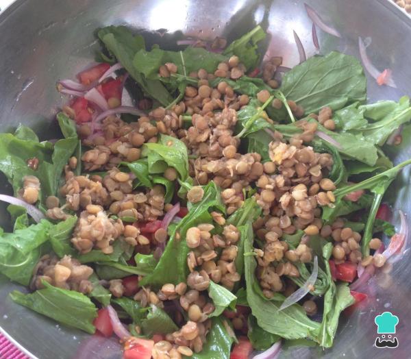 Receita de Salada de salmão e lentilhas - Passo 5