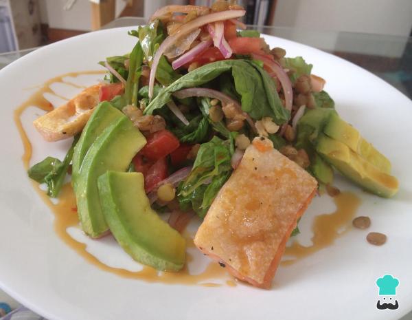 Receita de Salada de salmão e lentilhas - Passo 8