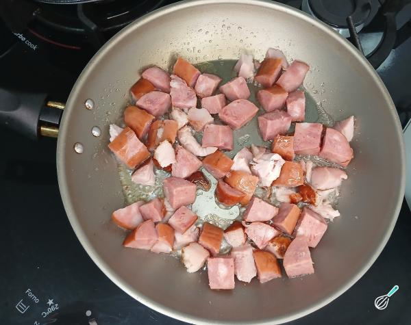 Receita de Arroz com linguiça calabresa - Passo 3