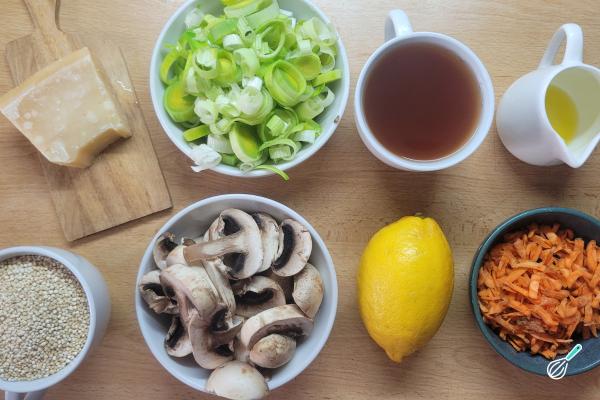 Receita de Risoto fitness - Passo 1