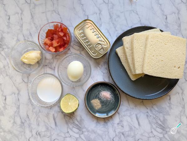 Receita de Sanduíche de sardinha - Passo 1