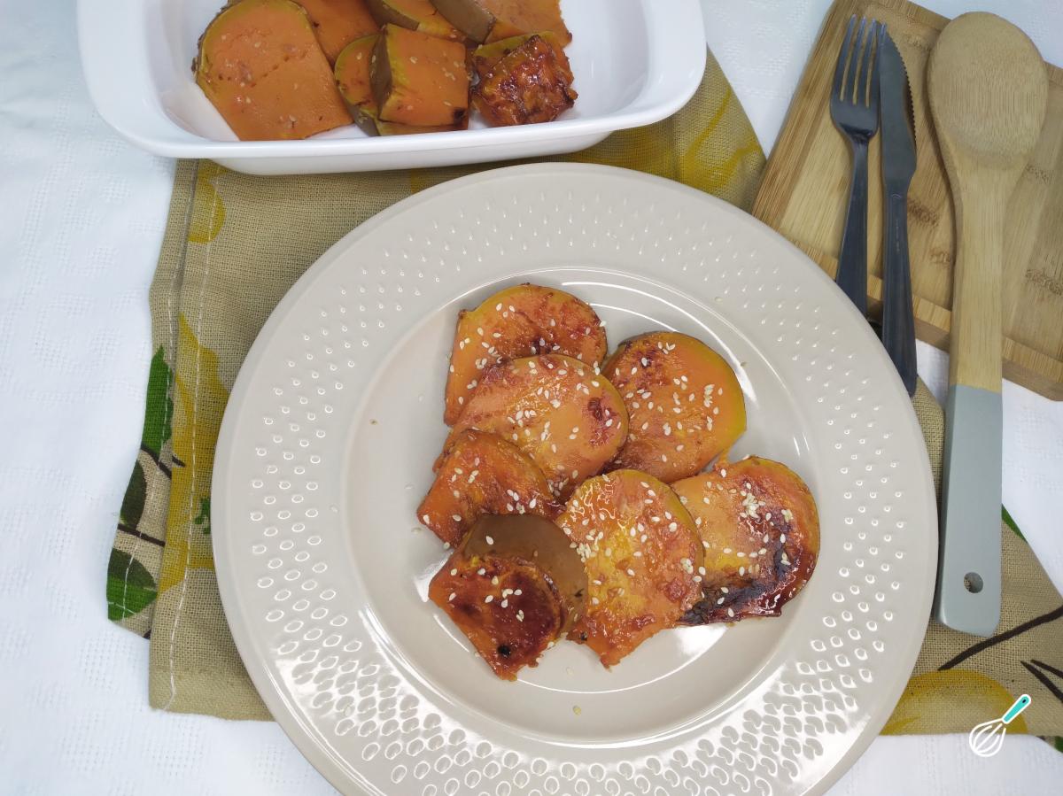Receita de Abóbora assada com mel