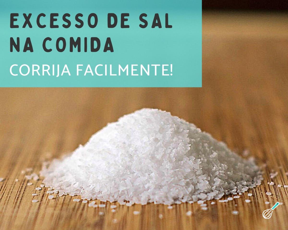 Como salvar comida salgada