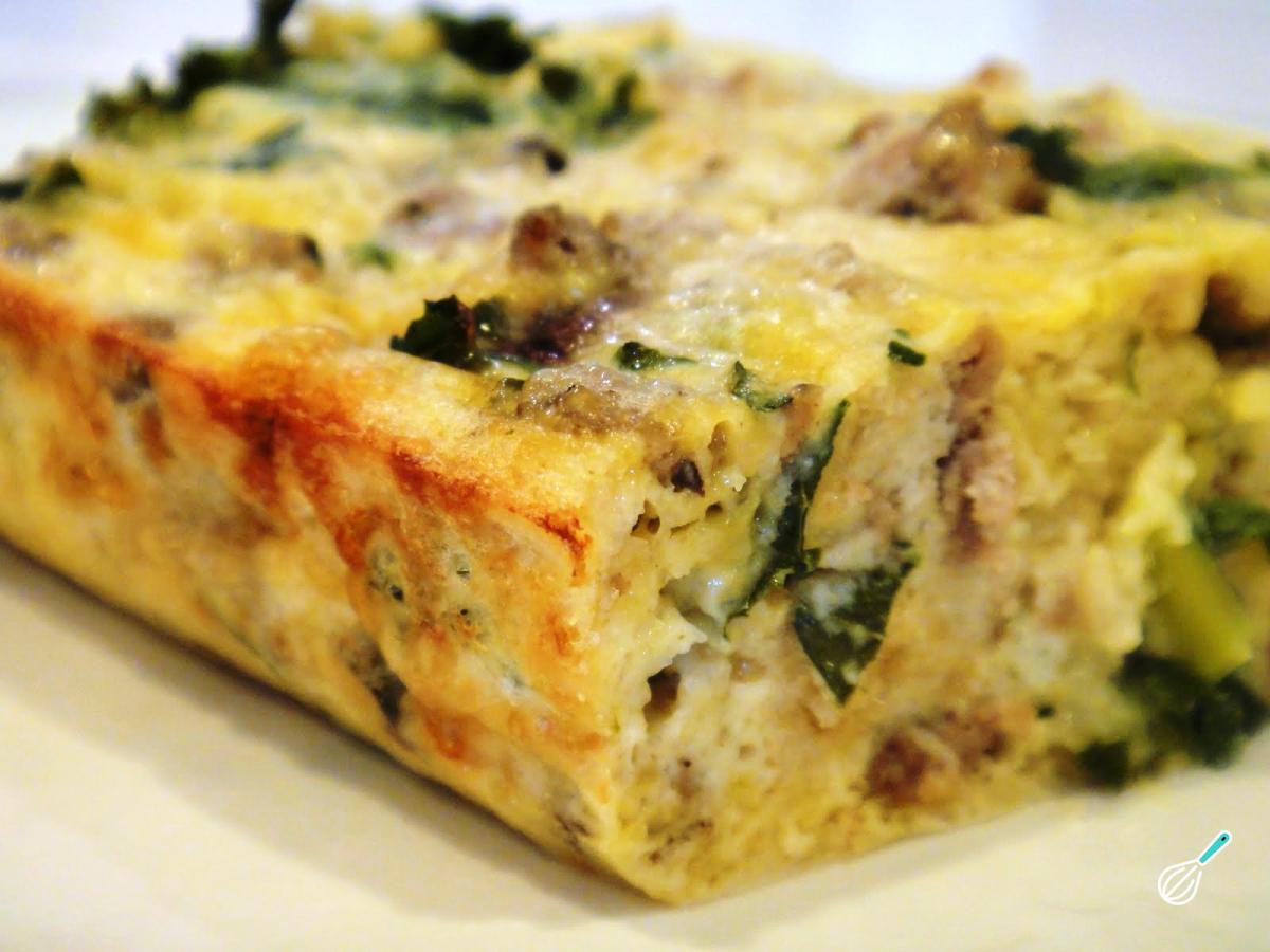 Receita de Omelete assada de arroz