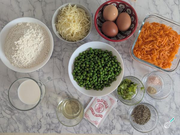 Receita de Torta de ervilha - Passo 1