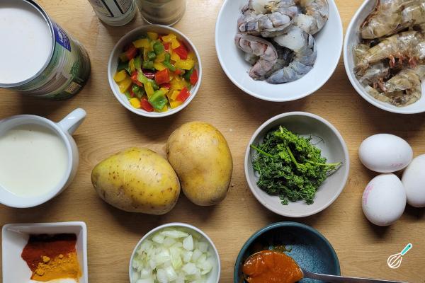 Receita de Camarão com batata - Passo 1