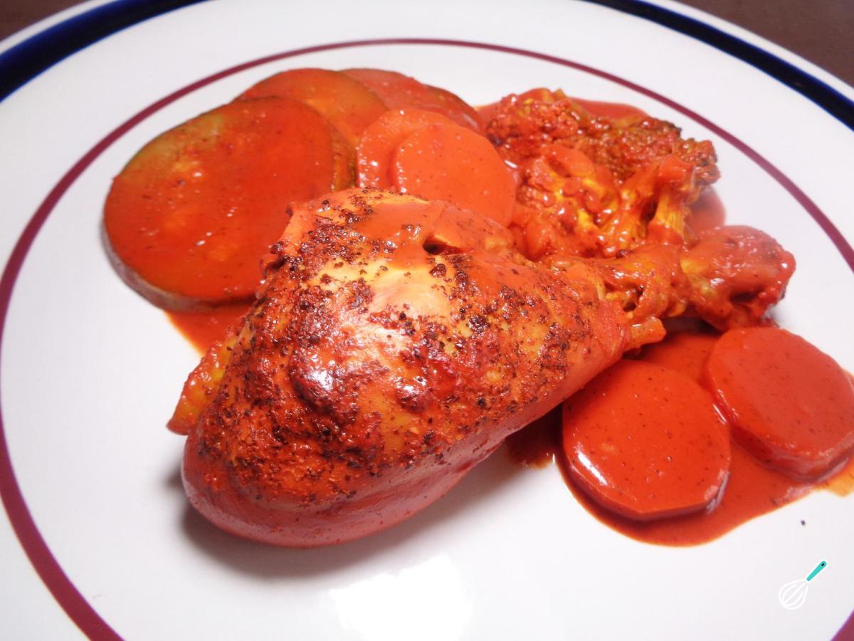Receita de Frango com colorau ao forno