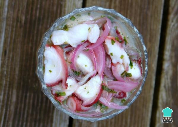 Receita de Ceviche de polvo - Passo 4