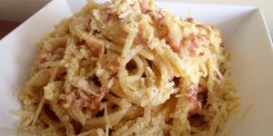 Receita de Espaguete à carbonara sem creme