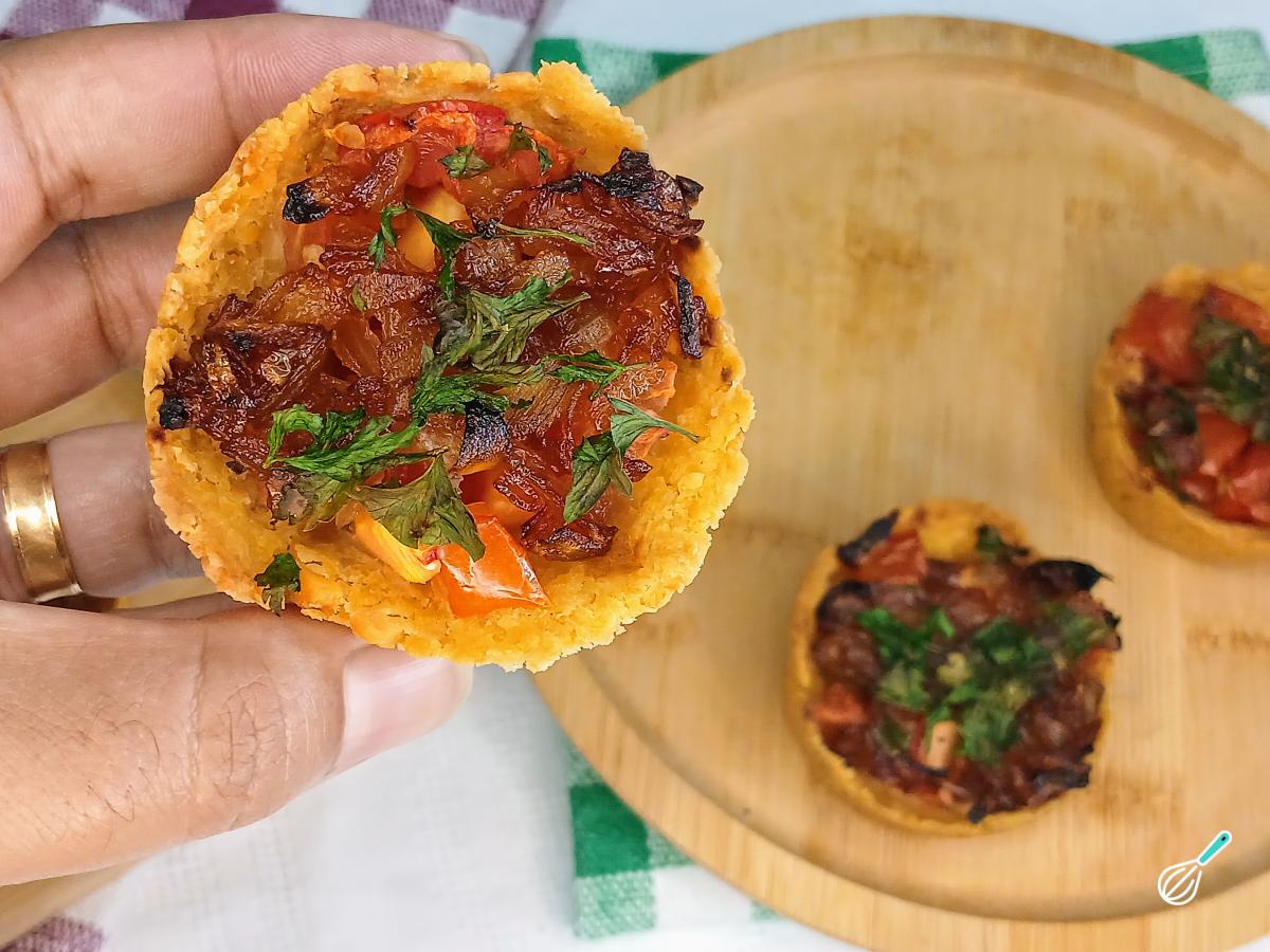 Receita de Tortinha de grão-de-bico
