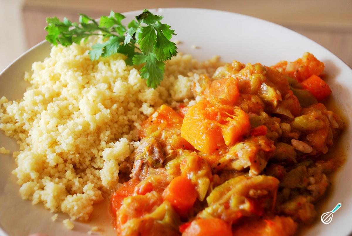 Receita de Cuscuz com legumes e frango