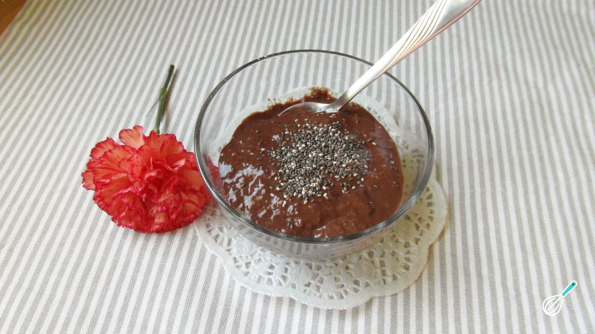 Receita de Mousse de chia e chocolate (sem açúcar)
