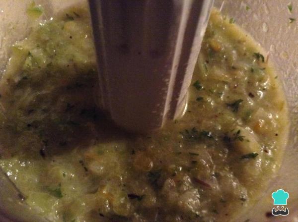 Receita de Bacalhau com molho verde - Passo 5