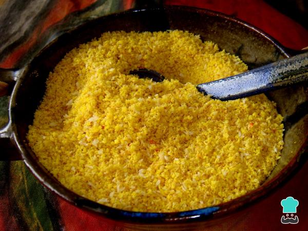 Receita de Farofa de dendê - Passo 3