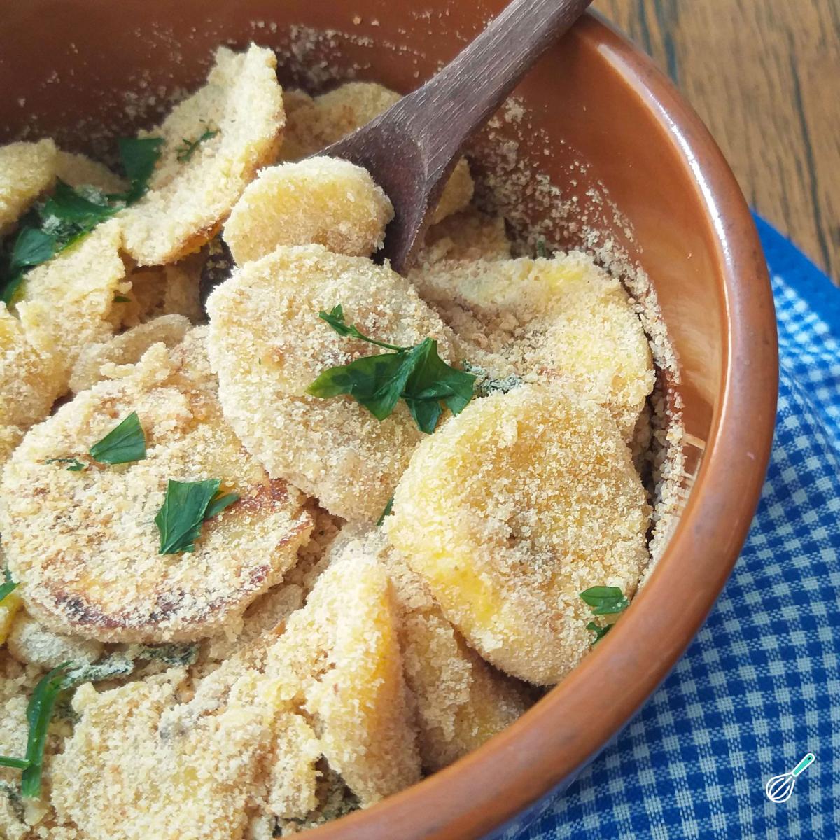 Receita de Farofa de banana para acompanhar peixe