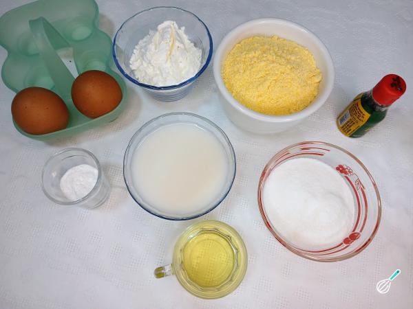 Receita de Bolo de fubá sem leite e sem trigo - Passo 1