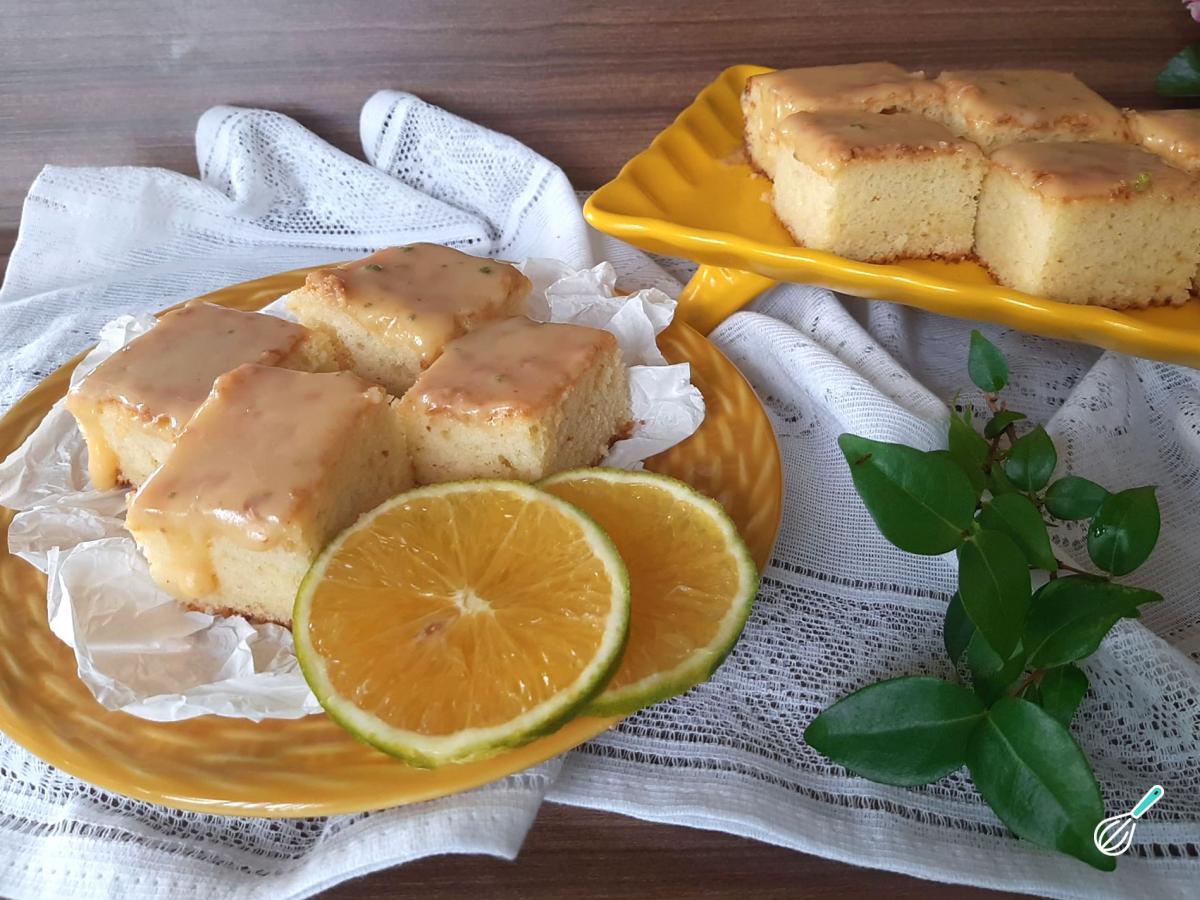 Receita de Bolo gelado de laranja de liquidificador