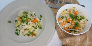 Receita de Arroz com legumes