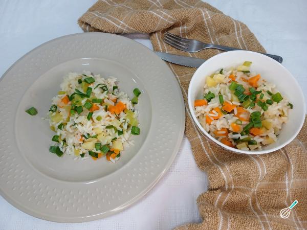 Receita de Arroz com legumes