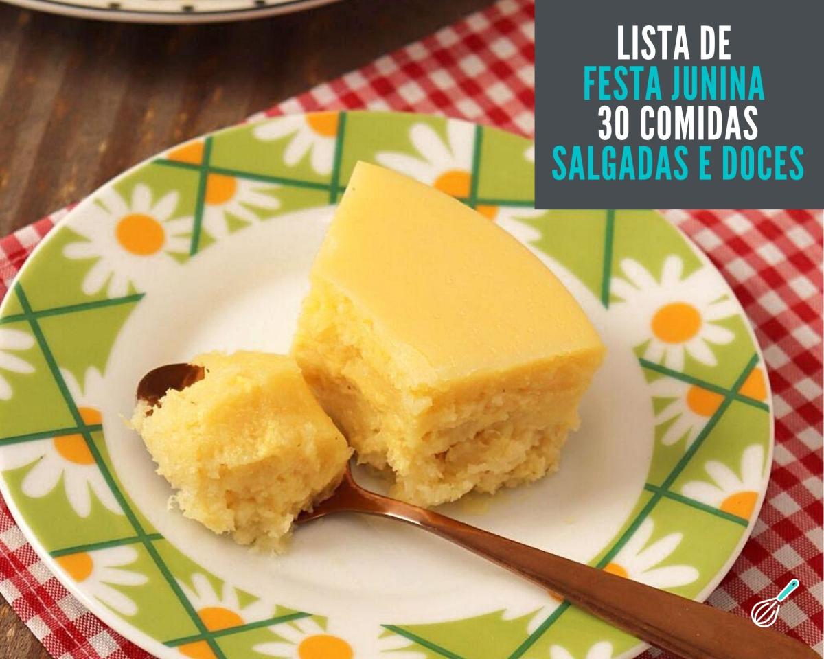 Lista de festa junina comidas salgadas e doces