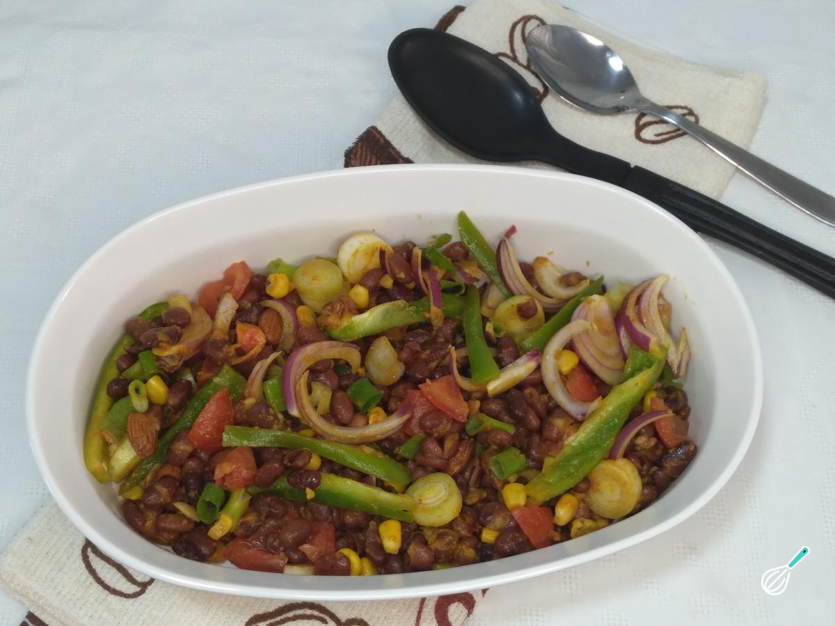 Receita de Salada de feijão vermelho