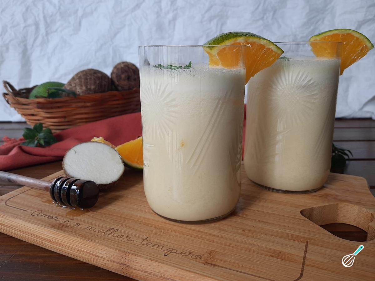 Suco de inhame com laranja