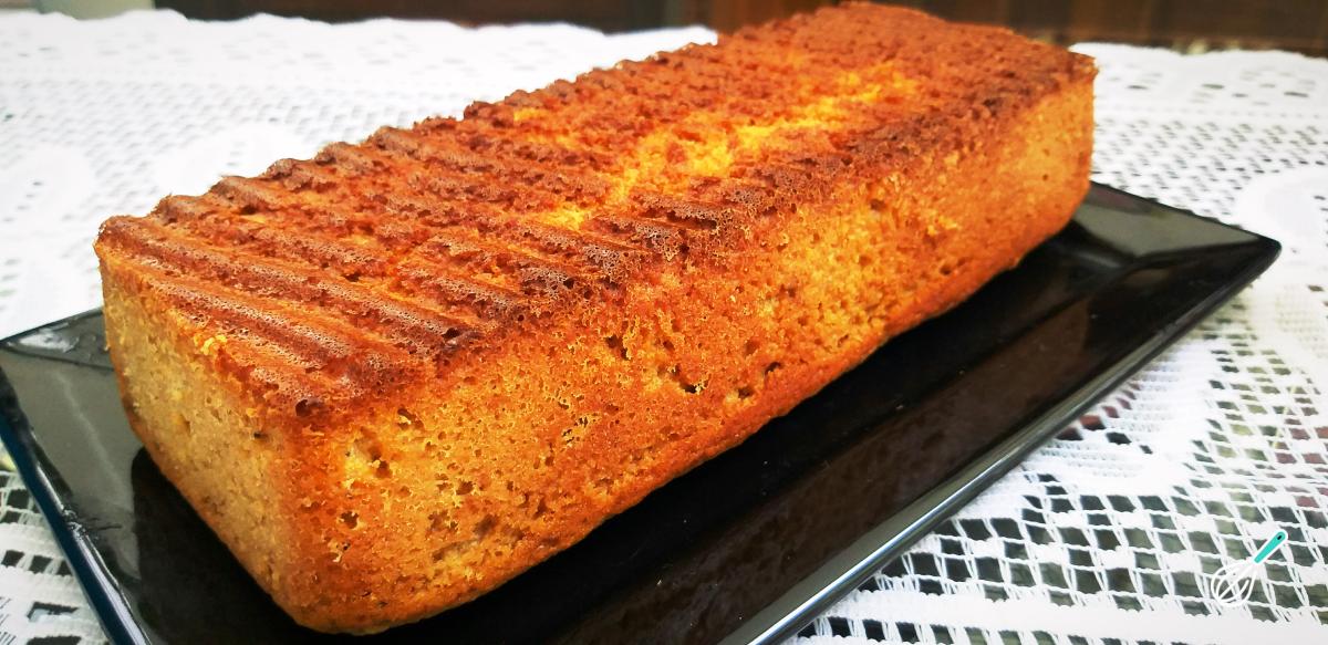 Receita de Bolo de banana com farinha de rosca e açúcar mascavo