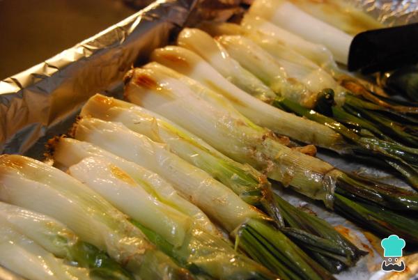 Receita de Calçots no forno