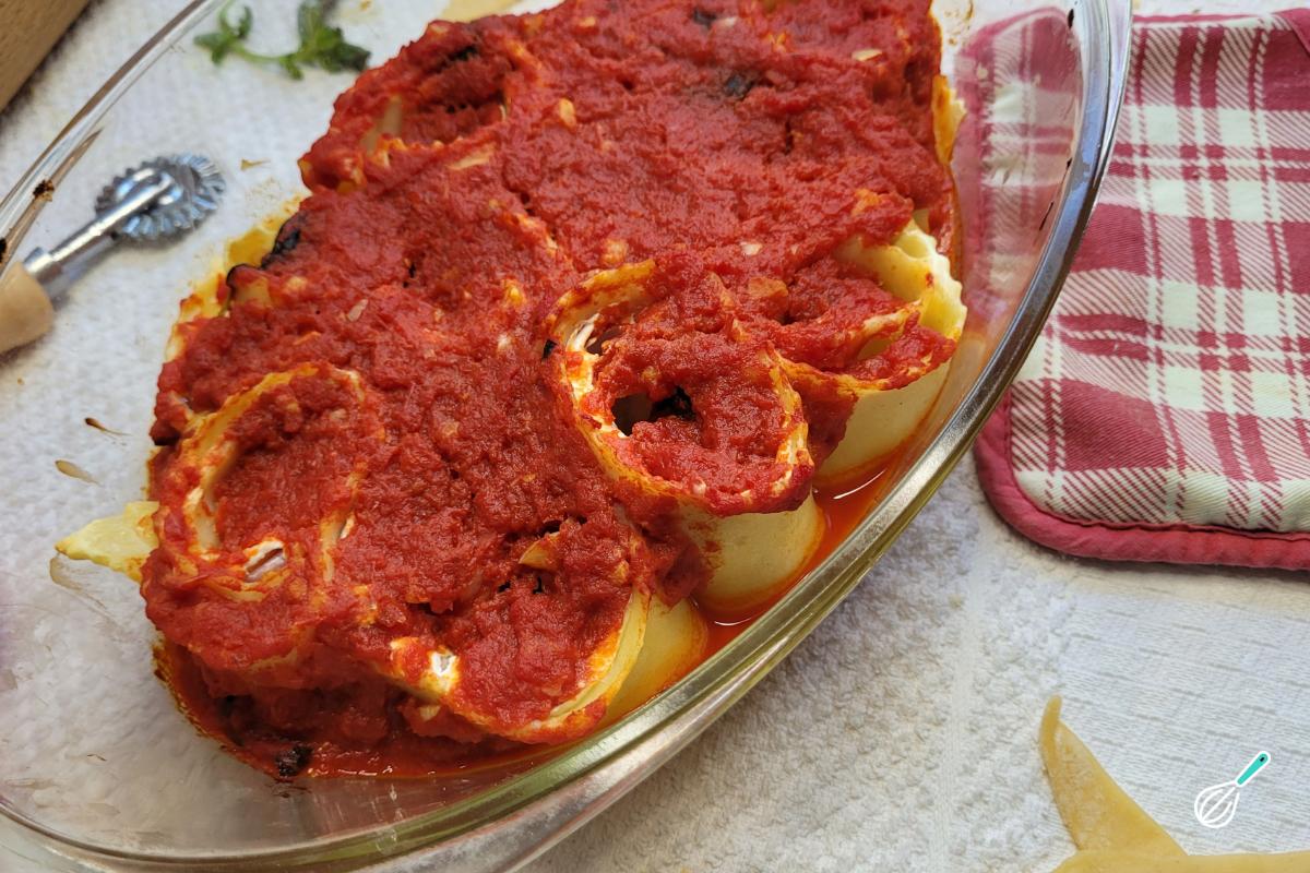 Receita de Rondelli com massa de lasanha