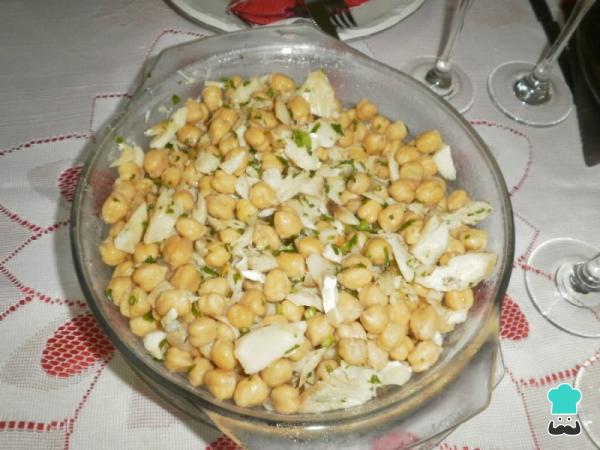 Receita de Salada de bacalhau com grão - Passo 3