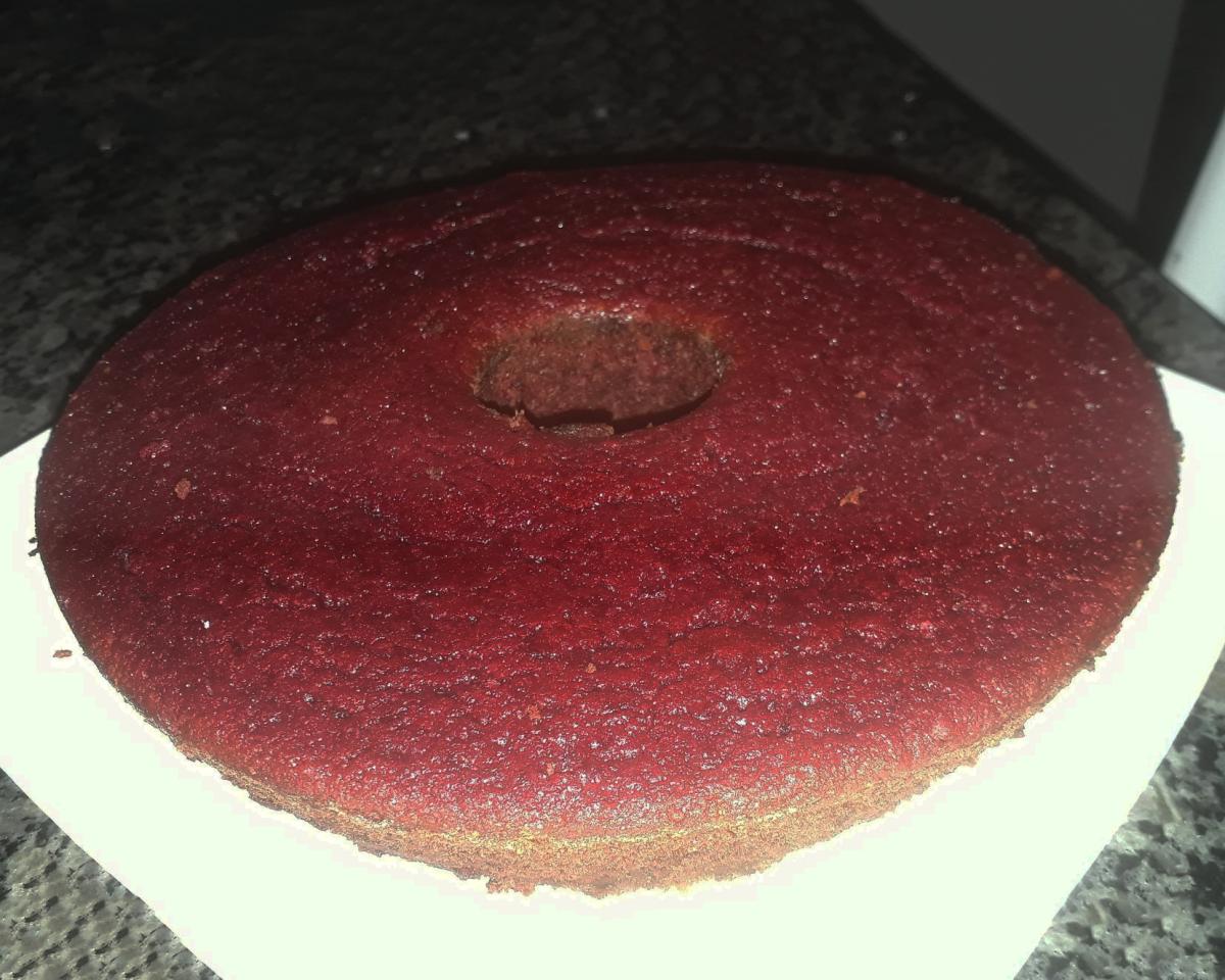 Receita de Bolo de beterraba com limão