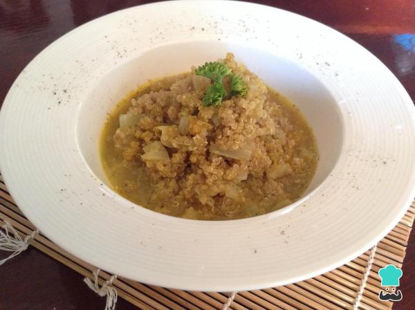 Receita de Quinoa ao curry