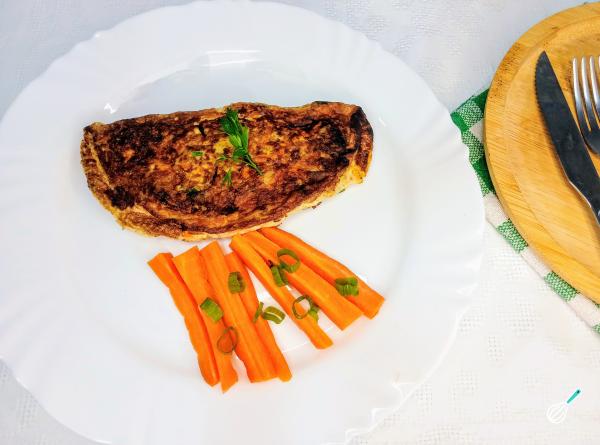 Receita de Omelete de claras com vegetais