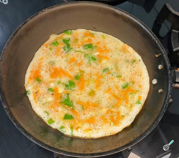 Receita de Omelete de claras com vegetais - Passo 5