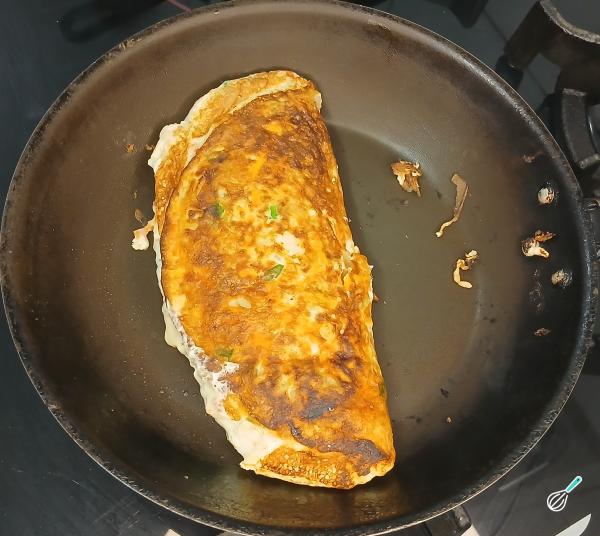 Receita de Omelete de claras com vegetais - Passo 6