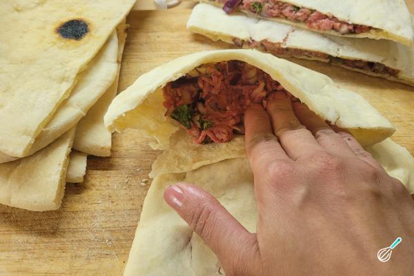 Receita de Arais árabe - Passo 6