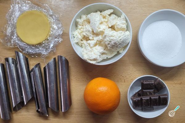 Receita de Cannoli com massa de pastel - Passo 1