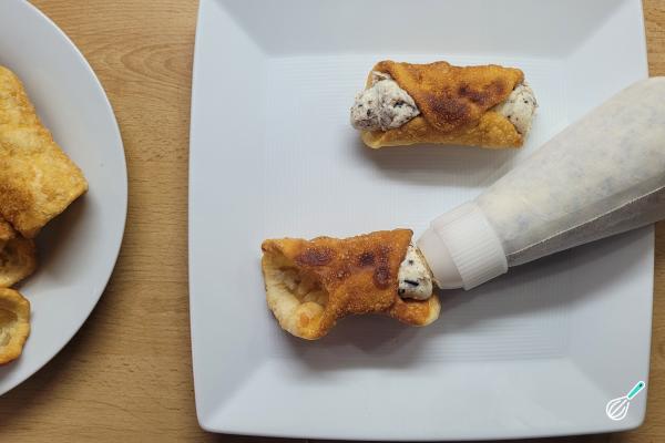 Receita de Cannoli com massa de pastel - Passo 14